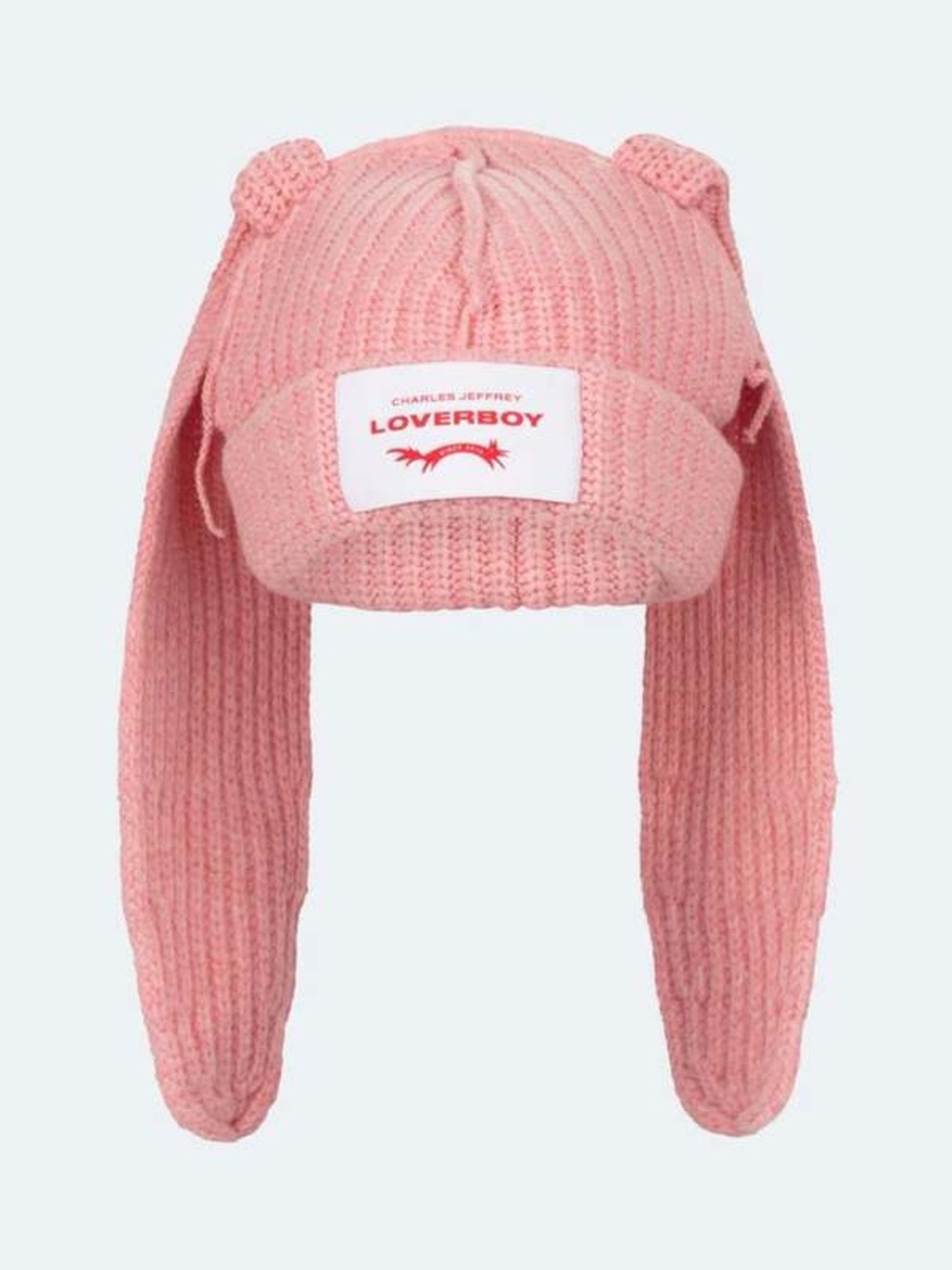 CHARLES JEFFREY LOVERBOY Chunky Rabbit Beanie Knit Hat Long Floppy Bunny Ears